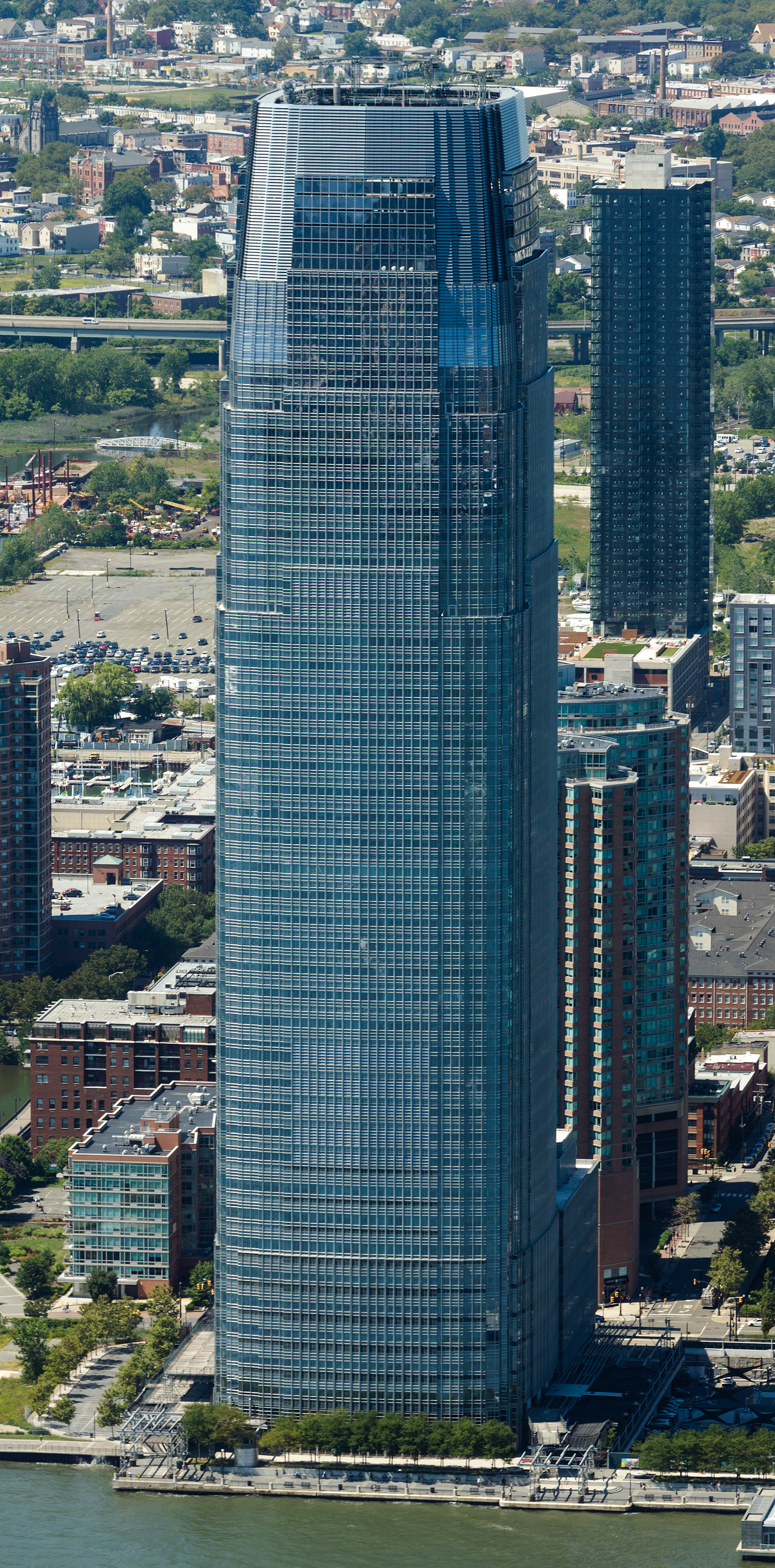 Goldman Sachs Tower, Jersey City - View from One World Observatory. © Mathias Beinling
